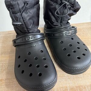 CROCS Kids Black Rain & Snow Boots